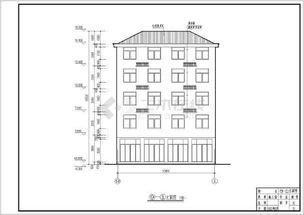 河南省某地五层框架结构住宅建筑设计施工图纸