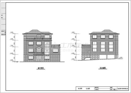 某地三层砖混结构农村住宅建筑结构设计施工图