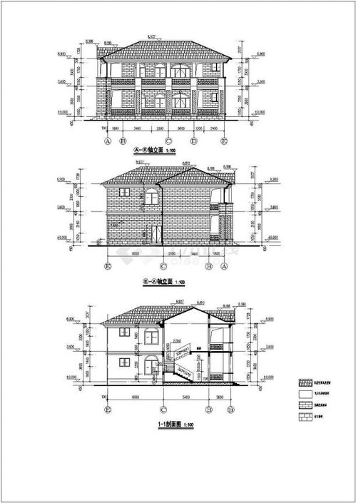 某地二层框架结构管理房建筑施工图